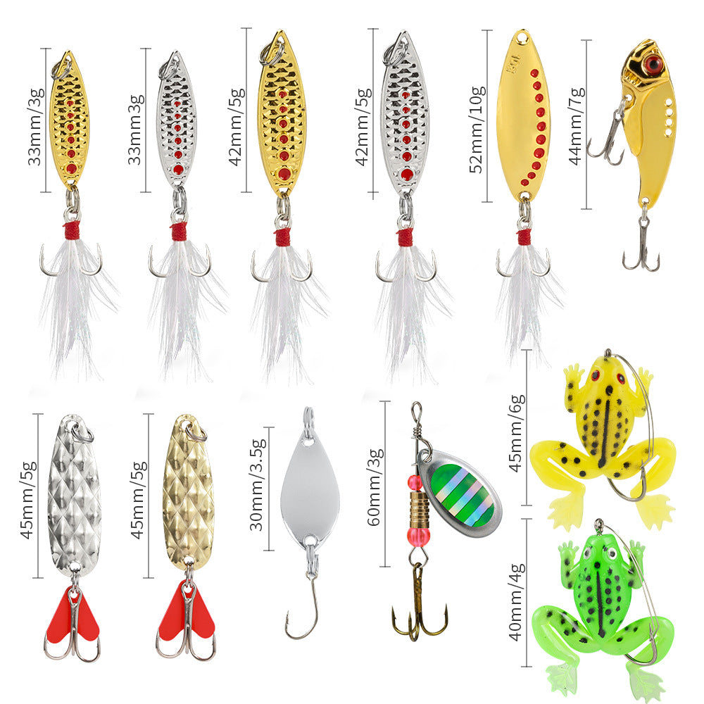 christmas fishing lures Ornaments 6-Pack-Antique for Festive Fun Rivers Edge Products Each choice from the Bomber Bass Kit assortment was handpicked by the experts at Bomber to provide top notch bass fishing entertainment whether you are on the bank or in the boat! 24-Piece Fishing Lure Gift Set