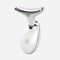 Beauty Facial Massager, 3 Colour Wavy Acne Beauty Microcurrent Facial Device Skin Firming for Face Neck Beauty Device,