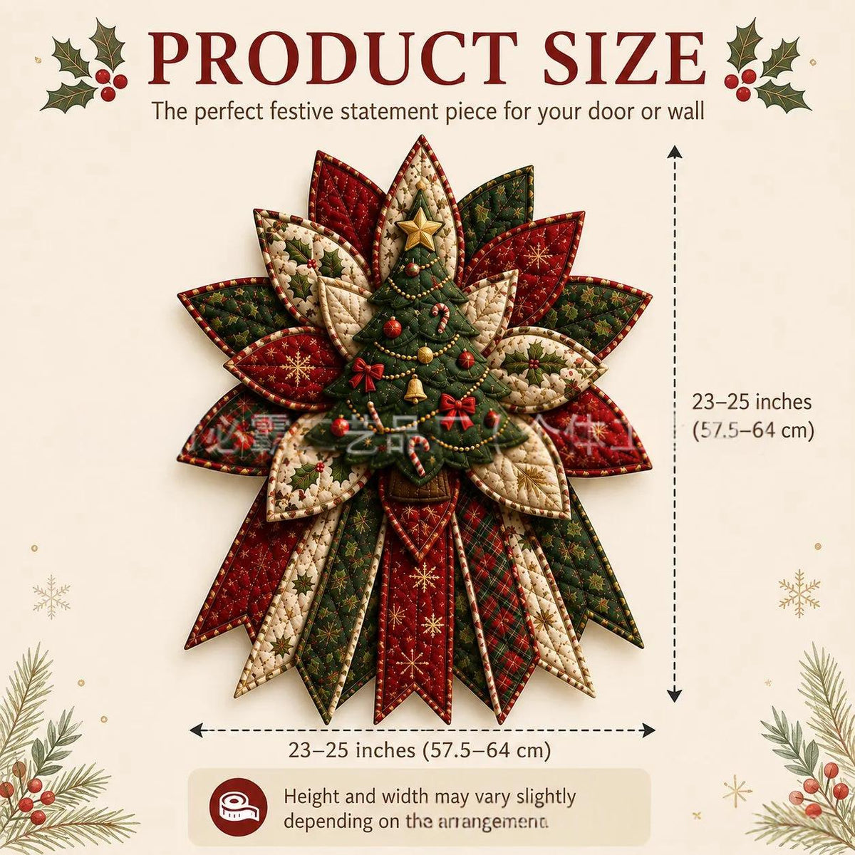 DIY Oversized Quilted Bow Sewing Kit Fabric Craft Set With Large Bow Pattern For Handmade Projects