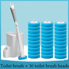 Disposable Toilet Brush Set – Hygienic Replaceable Head Cleaning Brush