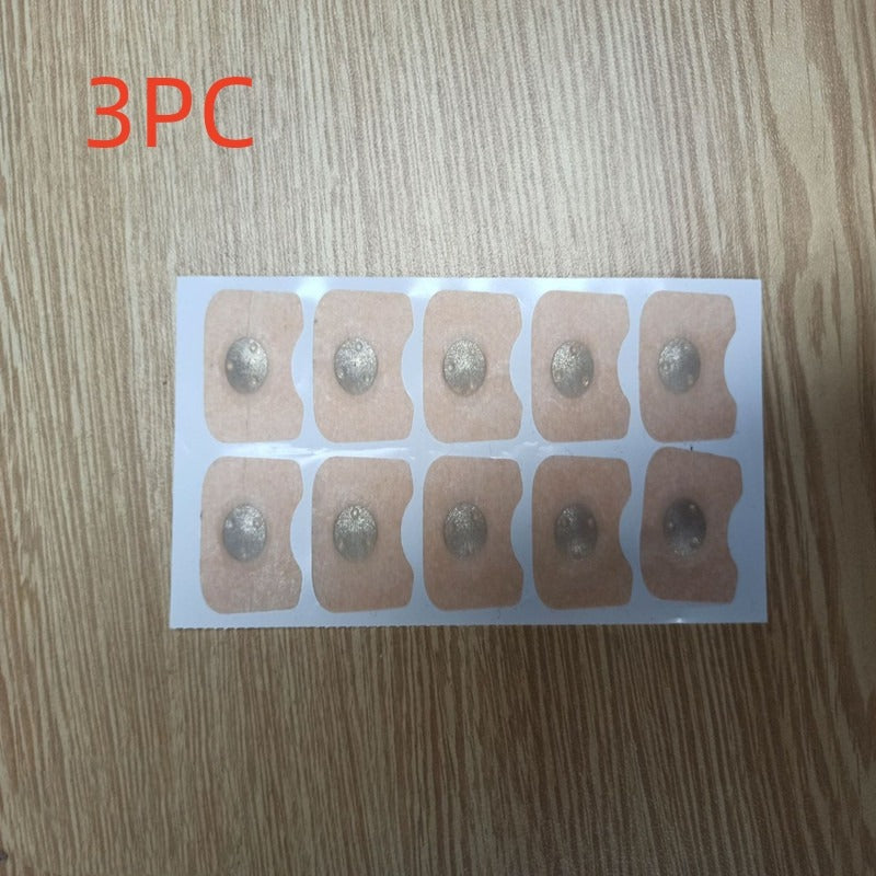 Nose patch strip showing five-by-two circular patches on a rectangular backing
