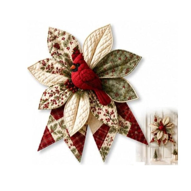 DIY Oversized Quilted Bow Sewing Kit Fabric Craft Set With Large Bow Pattern For Handmade Projects