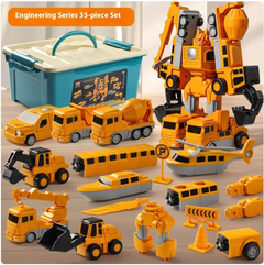 Magnetic Building Blocks Set – 35 Piece Engineering & Military Series