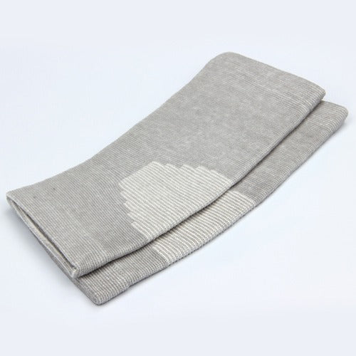Grey ankle support sock pair folded flat, elastic arch panel detail