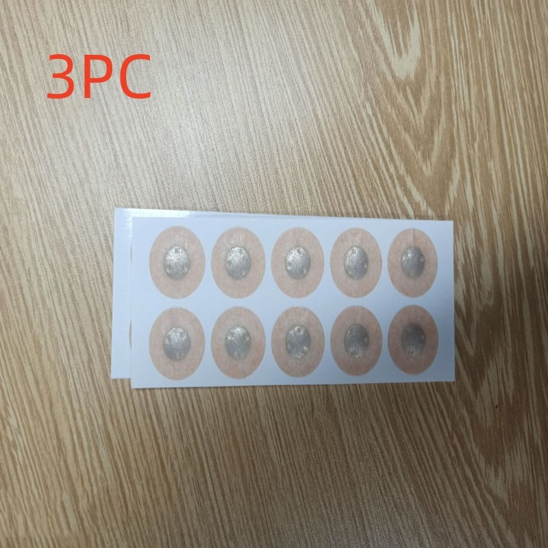 Nose patch sheet with circular patches arranged in a row and two rows