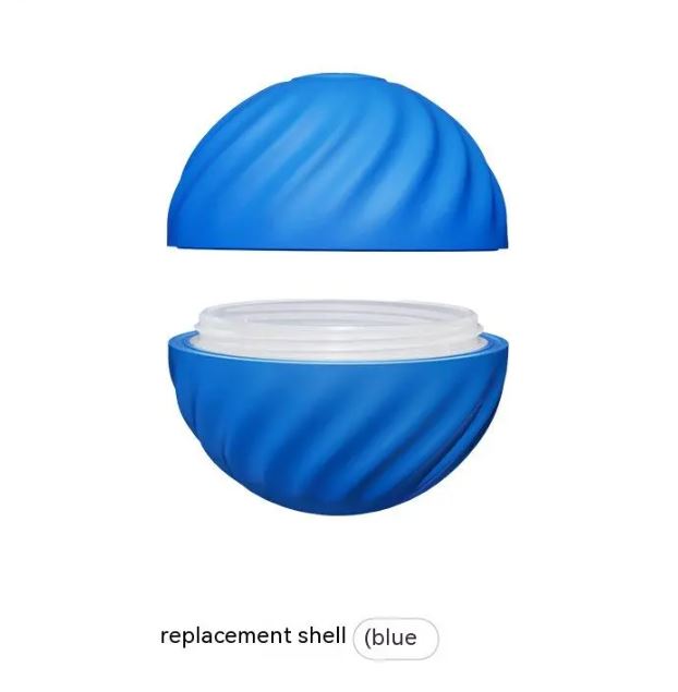 Blue replacement shell for jumping ball with clear inner rim
