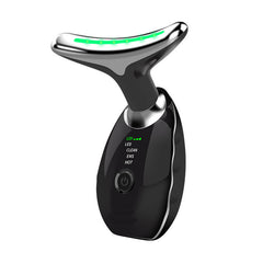 Beauty Facial Massager, 3 Colour Wavy Acne Beauty Microcurrent Facial Device Skin Firming for Face Neck Beauty Device,