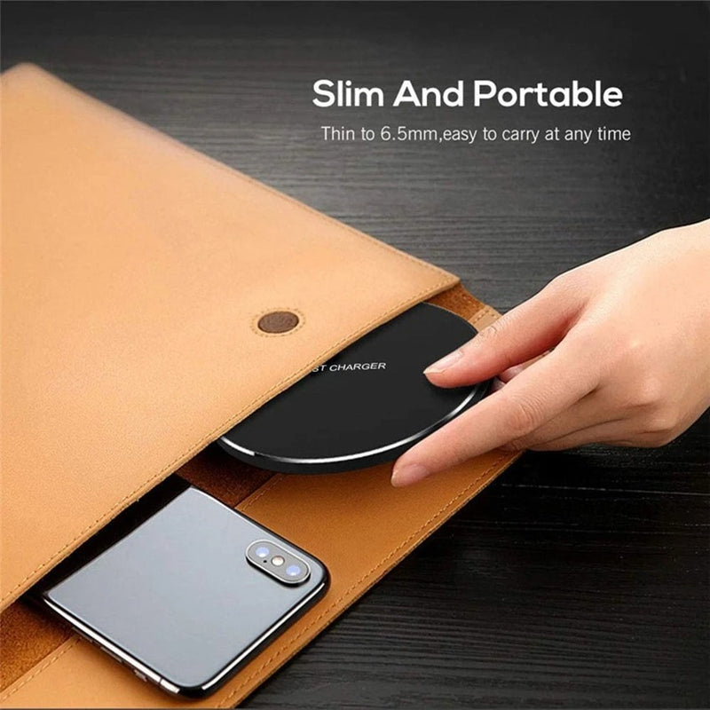Wireless Charger Pad for iPhone & Samsung Phones