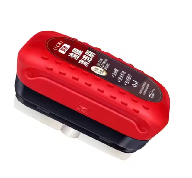 Car glass film remover and oil cleaner, red handheld pad tool
