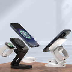 3-in-1 Foldable Magnetic Wireless Charging Station