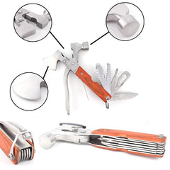 Multifunctional Coloured Wood Axe Hammer Outdoor Tool