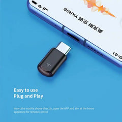 Smart IR Remote Control Adapter – Type-C, Micro USB & iPhone