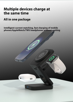 3-in-1 Foldable Magnetic Wireless Charging Station