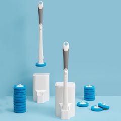 Disposable Toilet Brush Set – Hygienic Replaceable Head Cleaning Brush