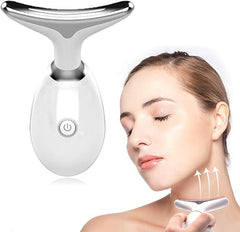 Beauty Facial Massager, 3 Colour Wavy Acne Beauty Microcurrent Facial Device Skin Firming for Face Neck Beauty Device,