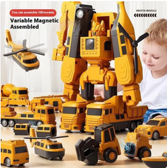 Magnetic Building Blocks Set – 35 Piece Engineering & Military Series