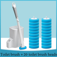 Disposable Toilet Brush Set – Hygienic Replaceable Head Cleaning Brush
