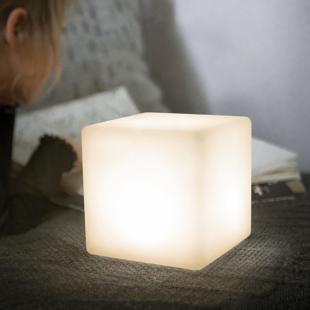 Square Rechargeable Ambient LED Night Lights