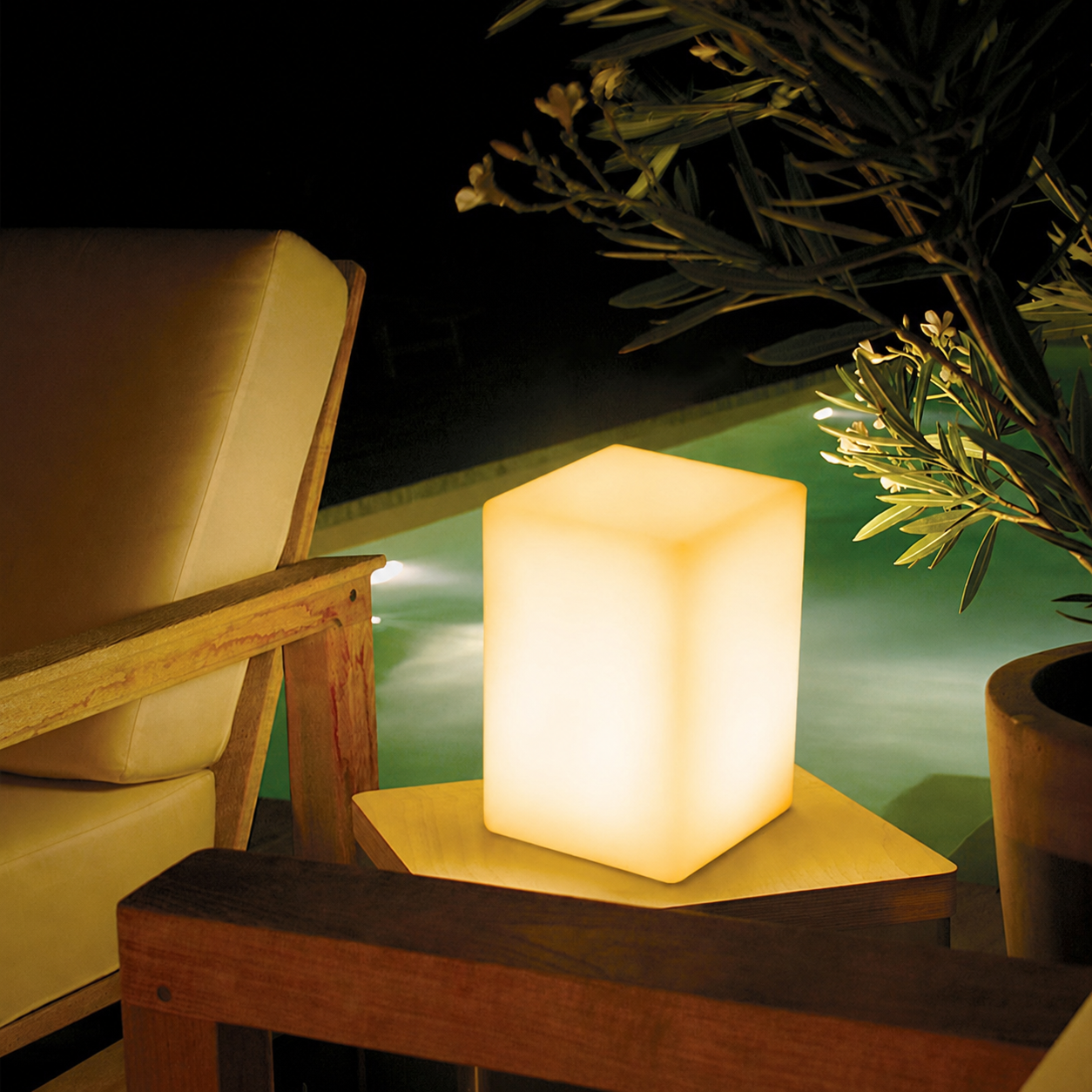 Square Rechargeable Ambient LED Night Lights