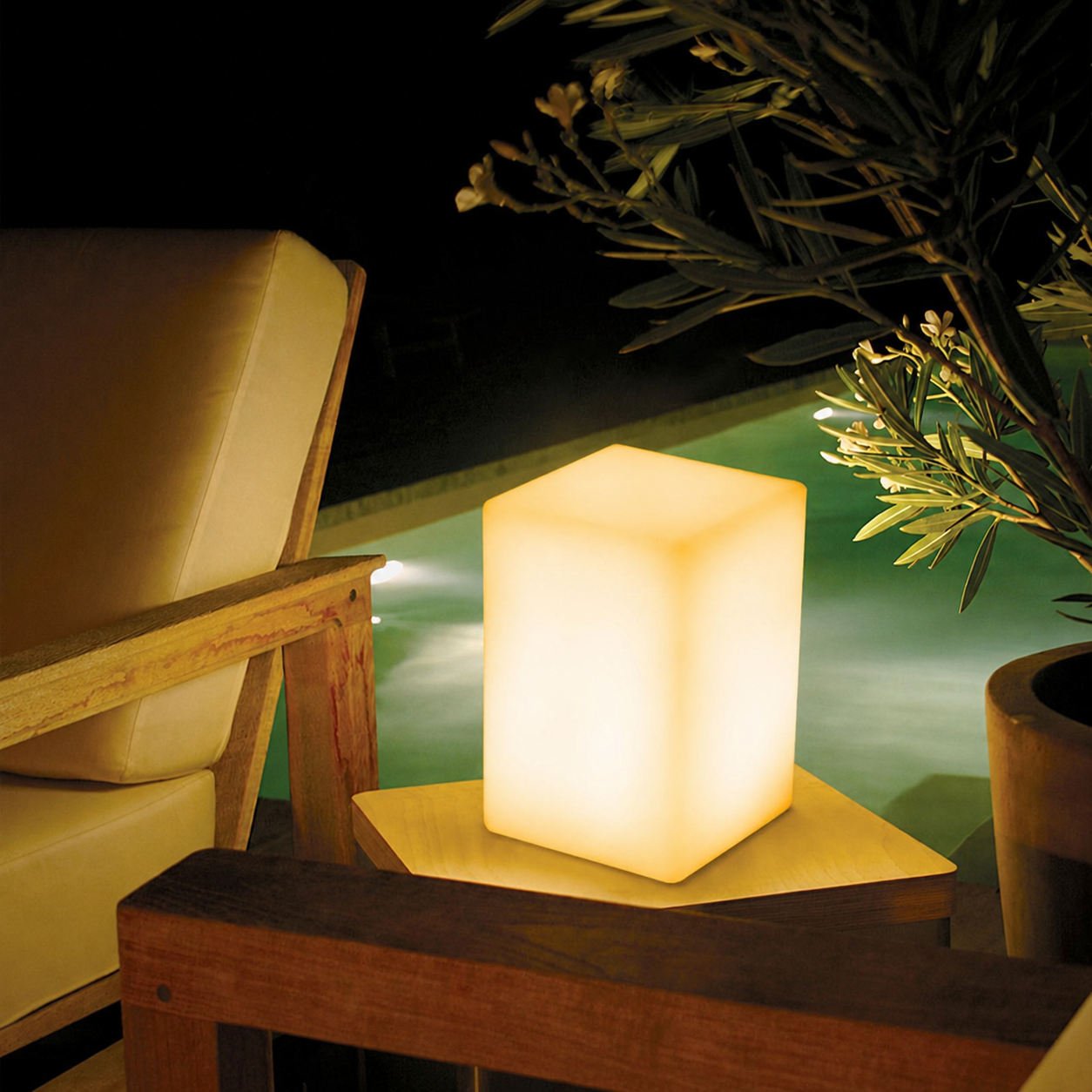 Square Rechargeable Ambient LED Night Lights