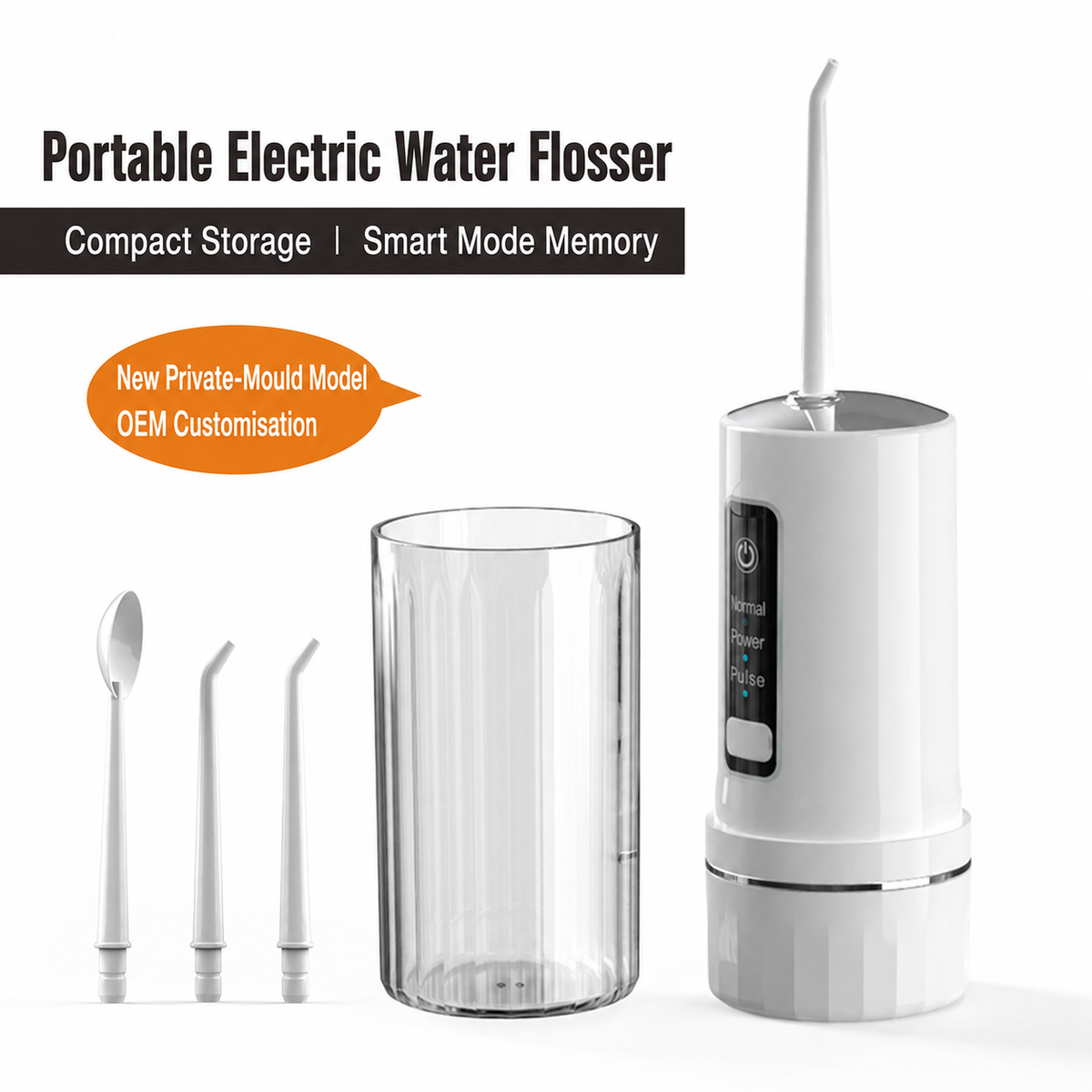 Portable Electric Water Flosser – Rechargeable Mini Oral Irrigator for Deep Teeth Cleaning