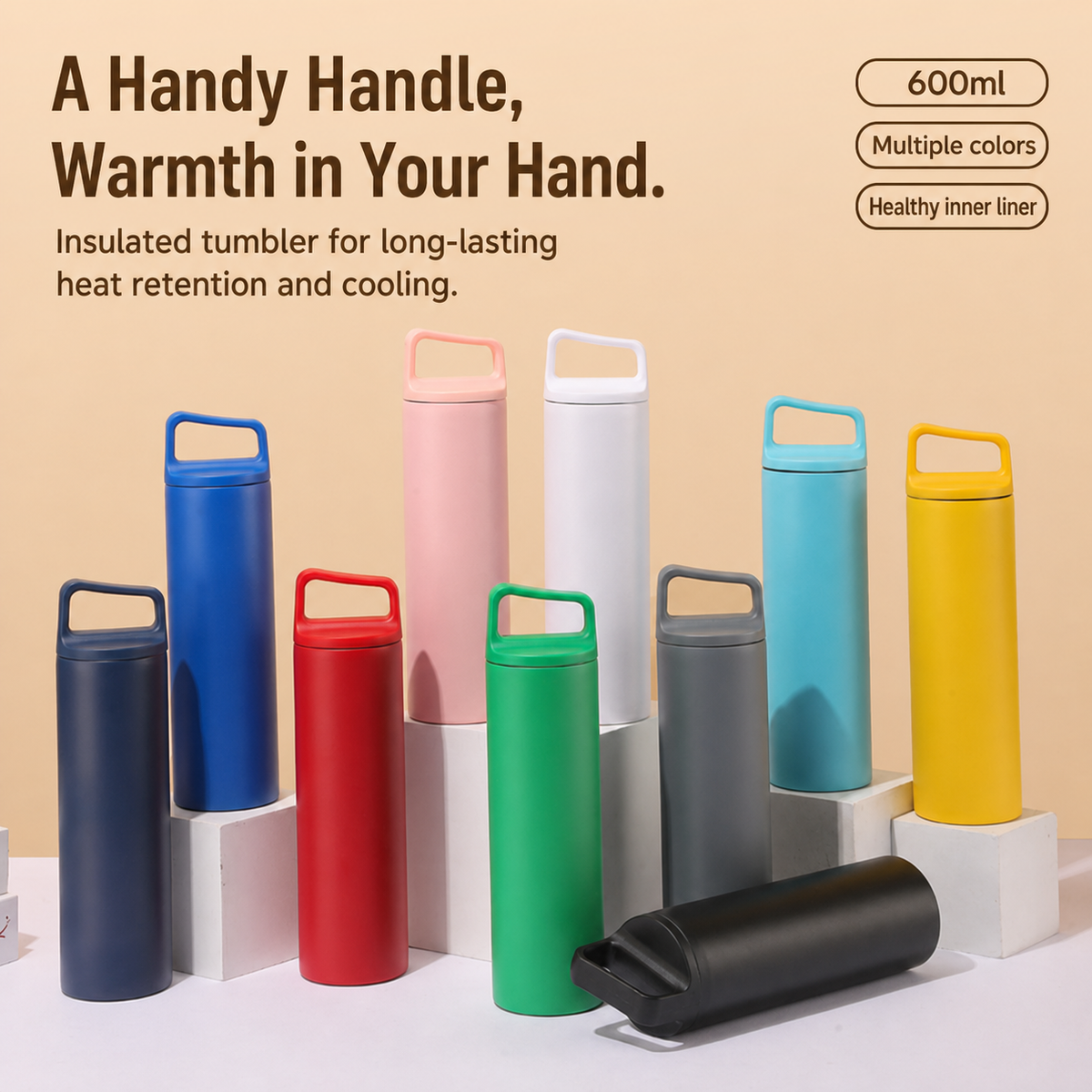 Stainless Steel (304) Portable Insulated Travel Mug
