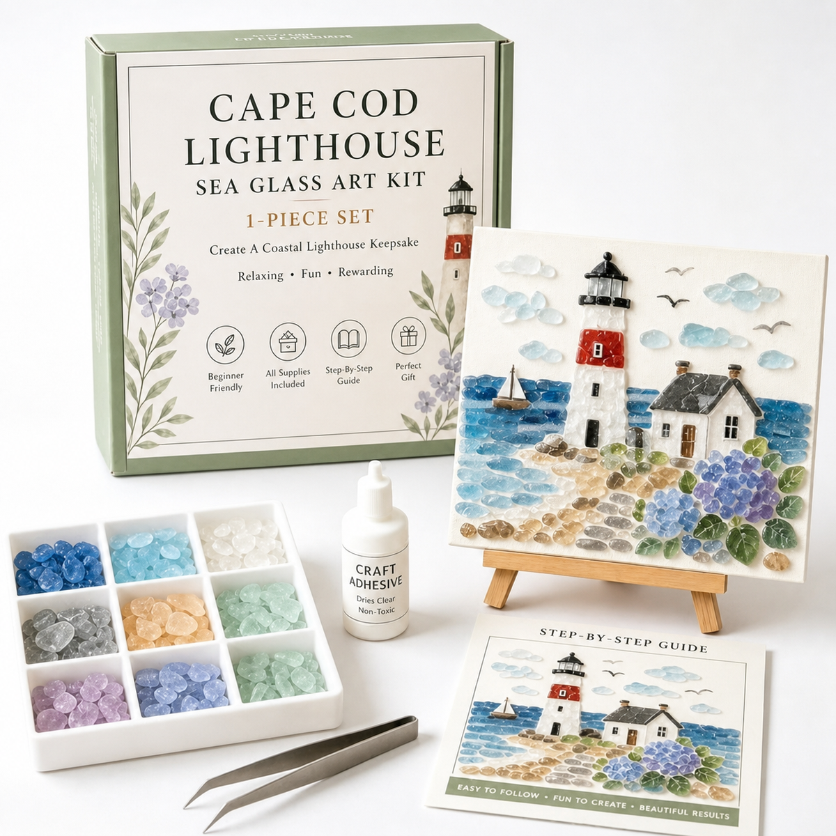 Comfort and Strength DIY Sea Glass Art Kit