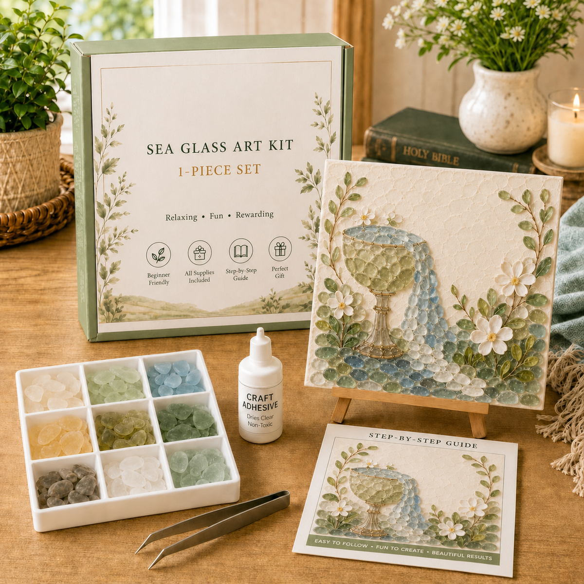 Comfort and Strength DIY Sea Glass Art Kit