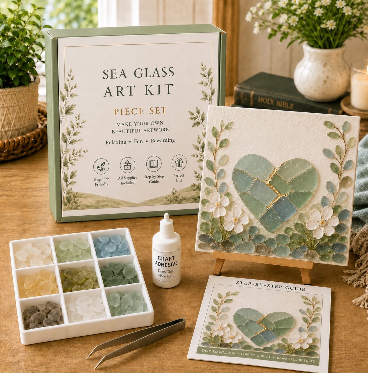 Comfort and Strength DIY Sea Glass Art Kit