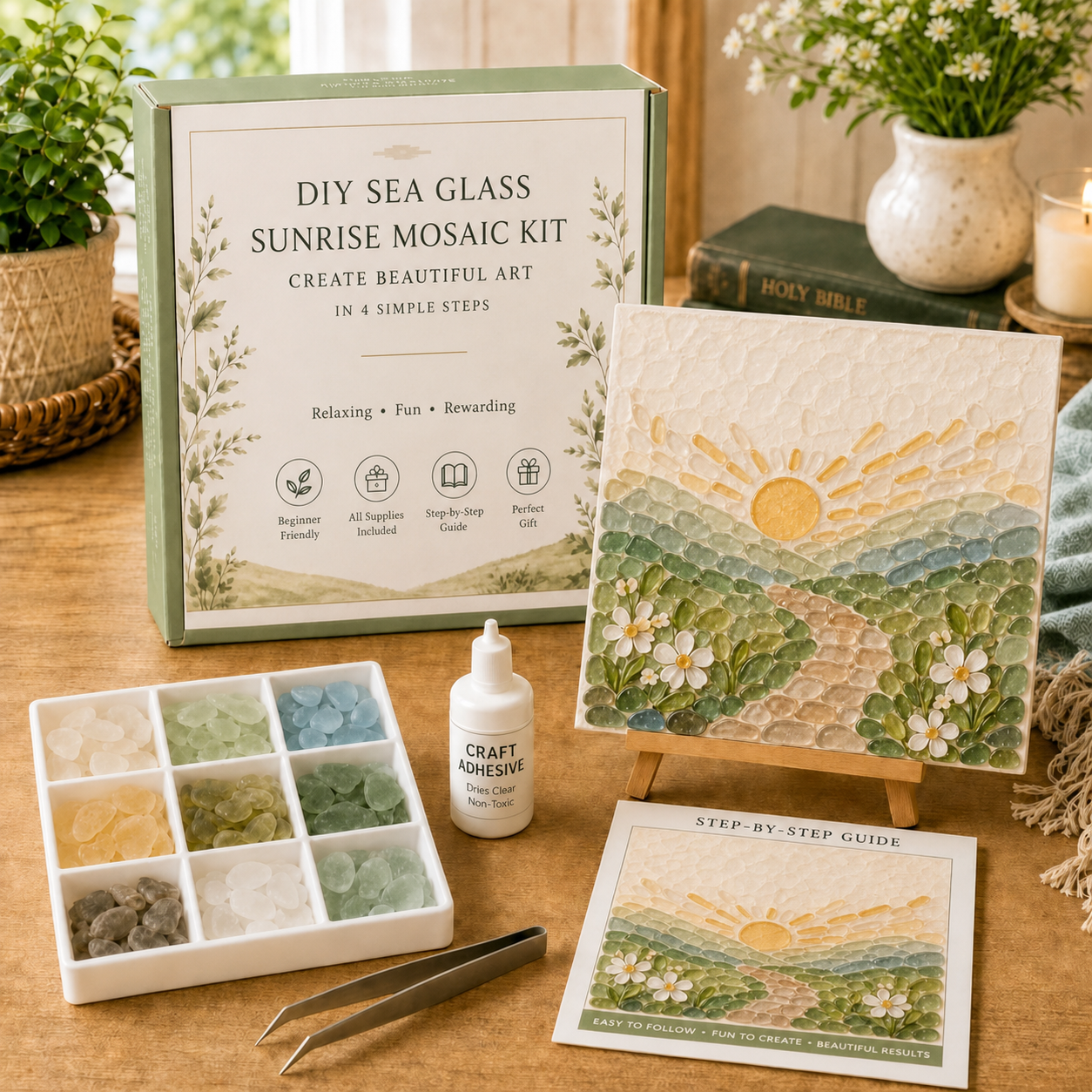 Comfort and Strength DIY Sea Glass Art Kit