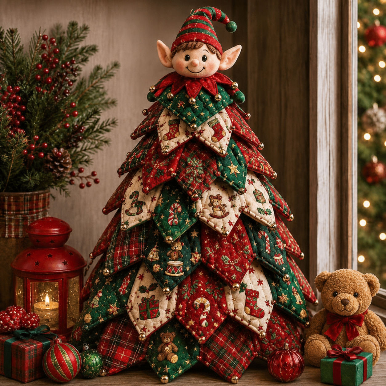 DIY Quilted Festive Character Ornament Kit