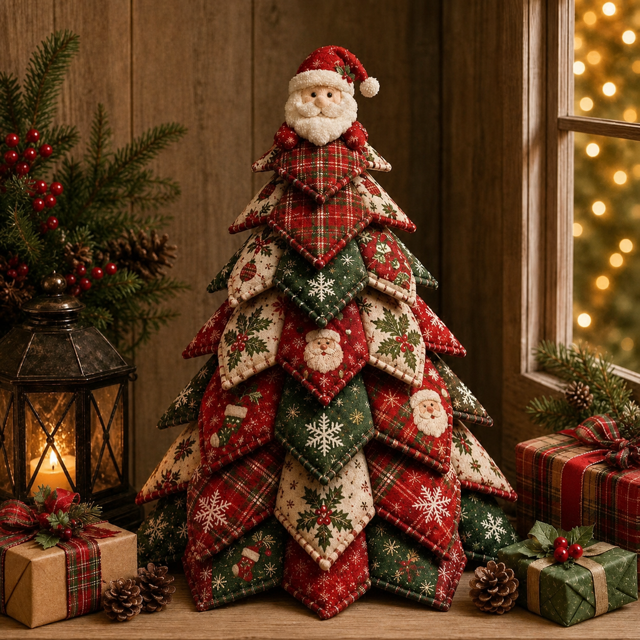 DIY Quilted Festive Character Ornament Kit