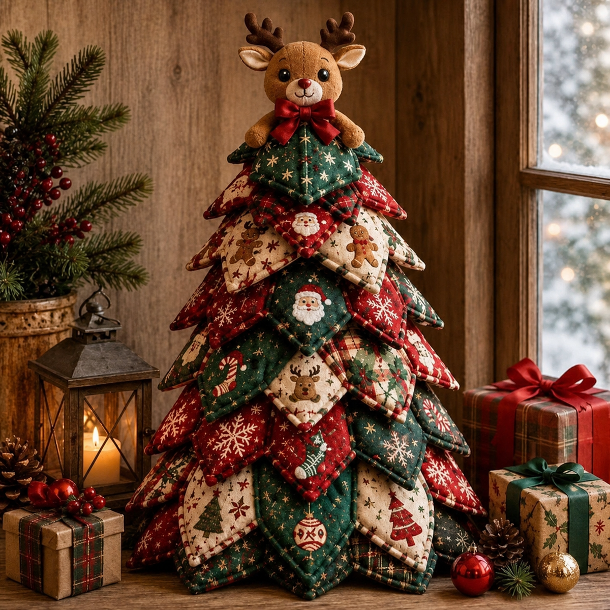 DIY Quilted Festive Character Ornament Kit