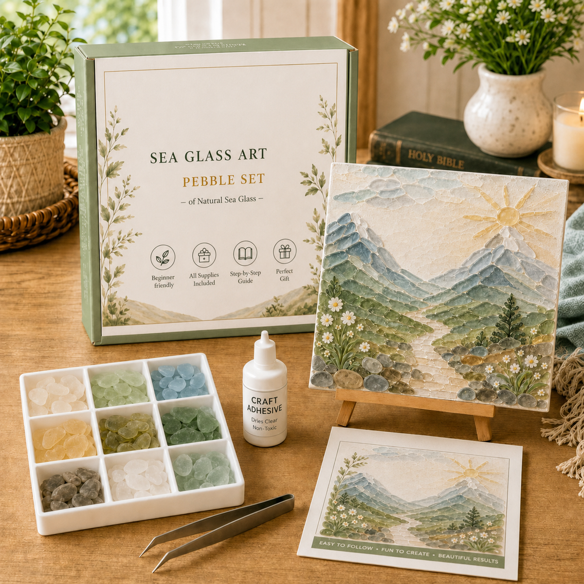 Comfort and Strength DIY Sea Glass Art Kit