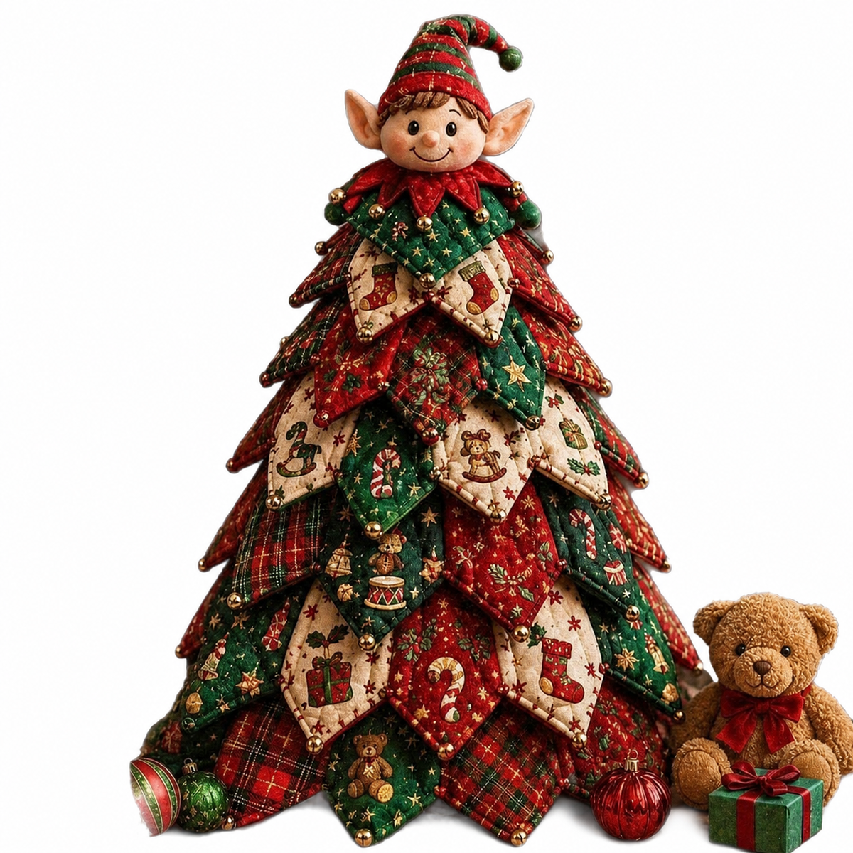 DIY Quilted Festive Character Ornament Kit