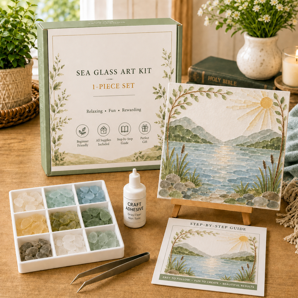 Comfort and Strength DIY Sea Glass Art Kit