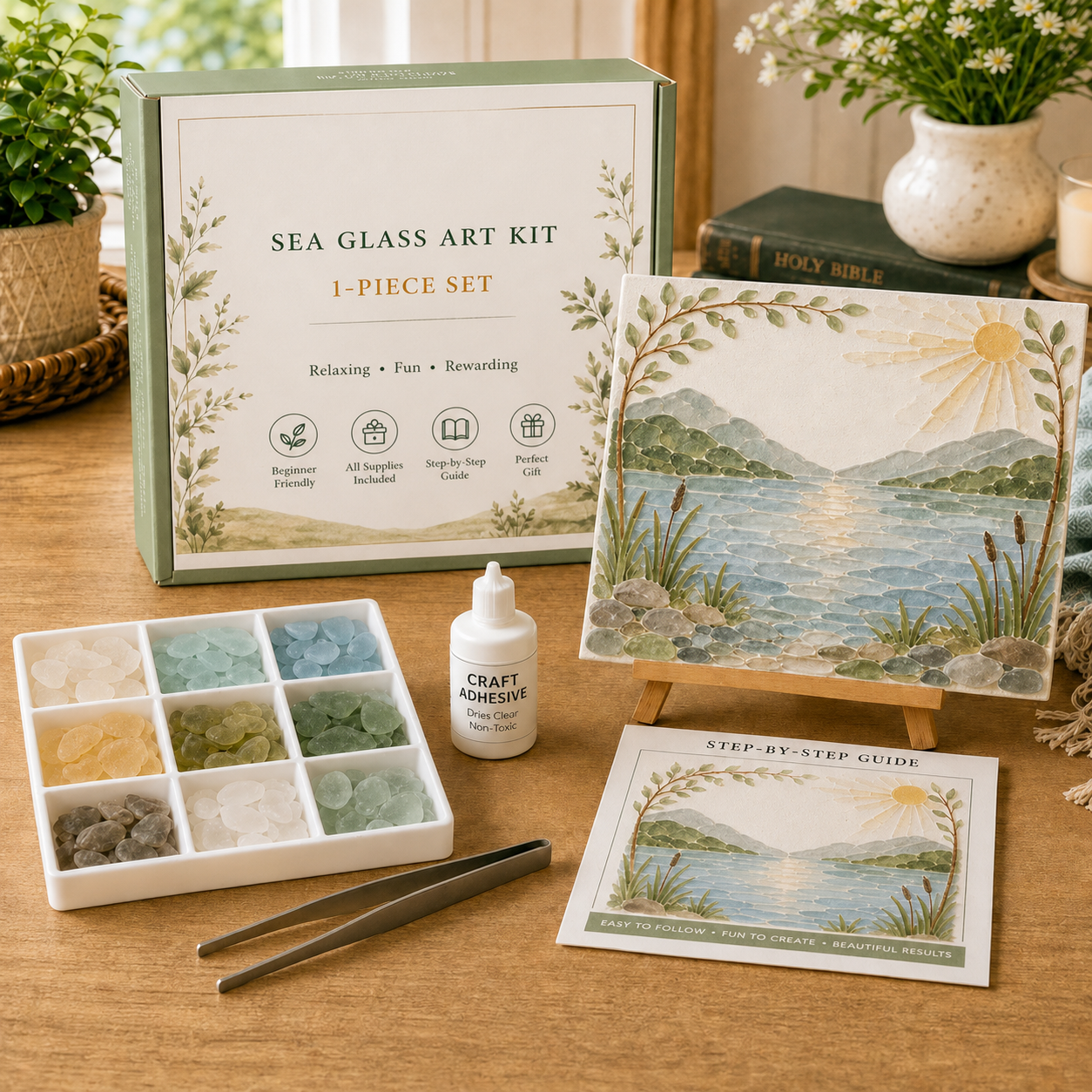 Comfort and Strength DIY Sea Glass Art Kit