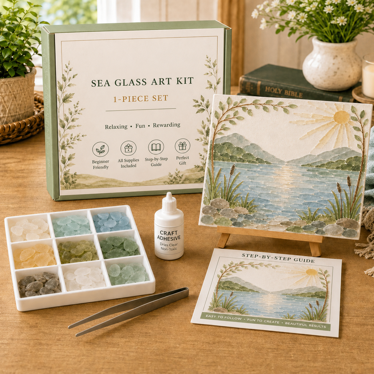 Comfort and Strength DIY Sea Glass Art Kit