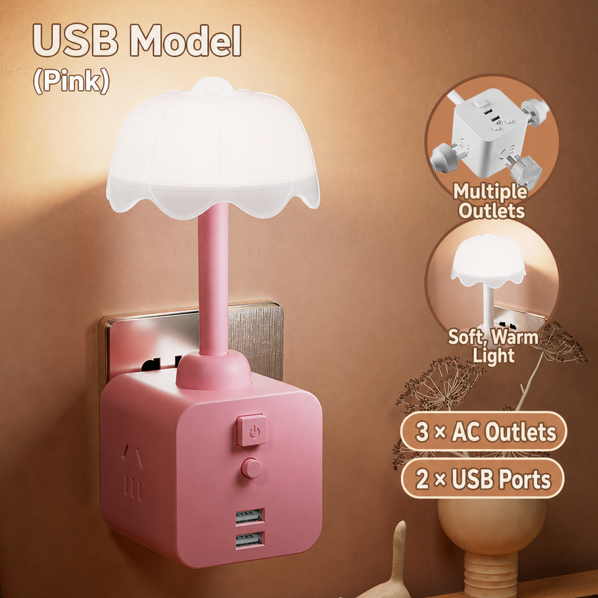 Rubik's Cube LED Desk Lamp – Voice Control Night Light for Bedroom & Bedside - 1 cent SHIPPING TO YOUR DOOR