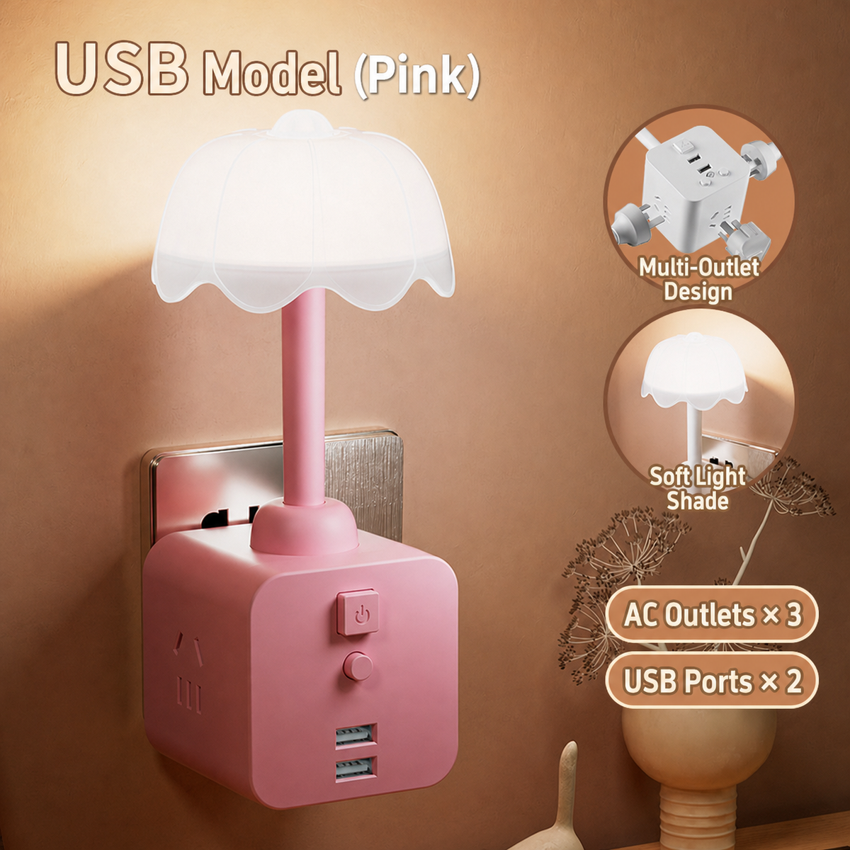 Rubik's Cube LED Desk Lamp – Voice Control Night Light for Bedroom & Bedside - 1 cent SHIPPING TO YOUR DOOR
