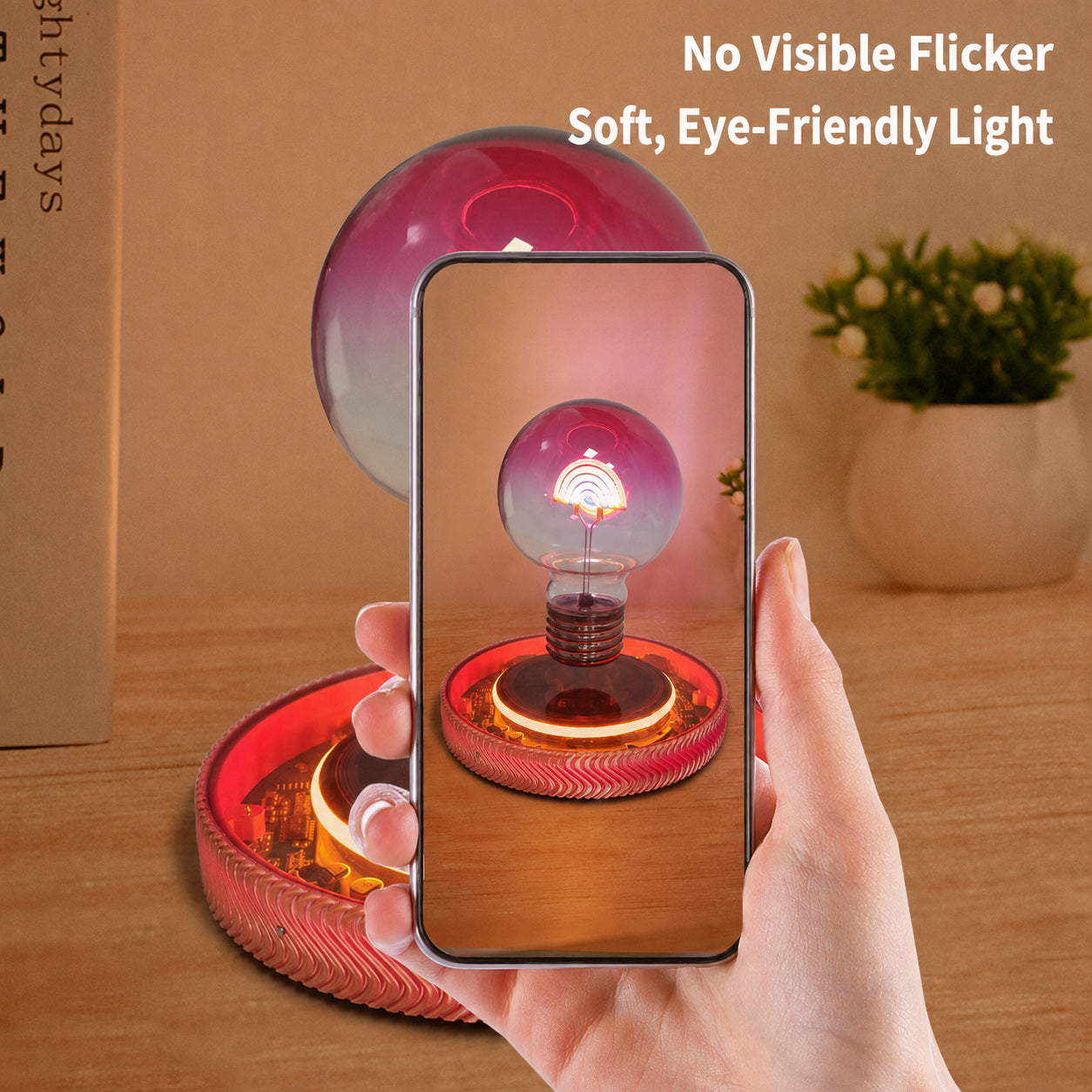 Magnetic Levitating Rainbow Light Bulb Night Lamp