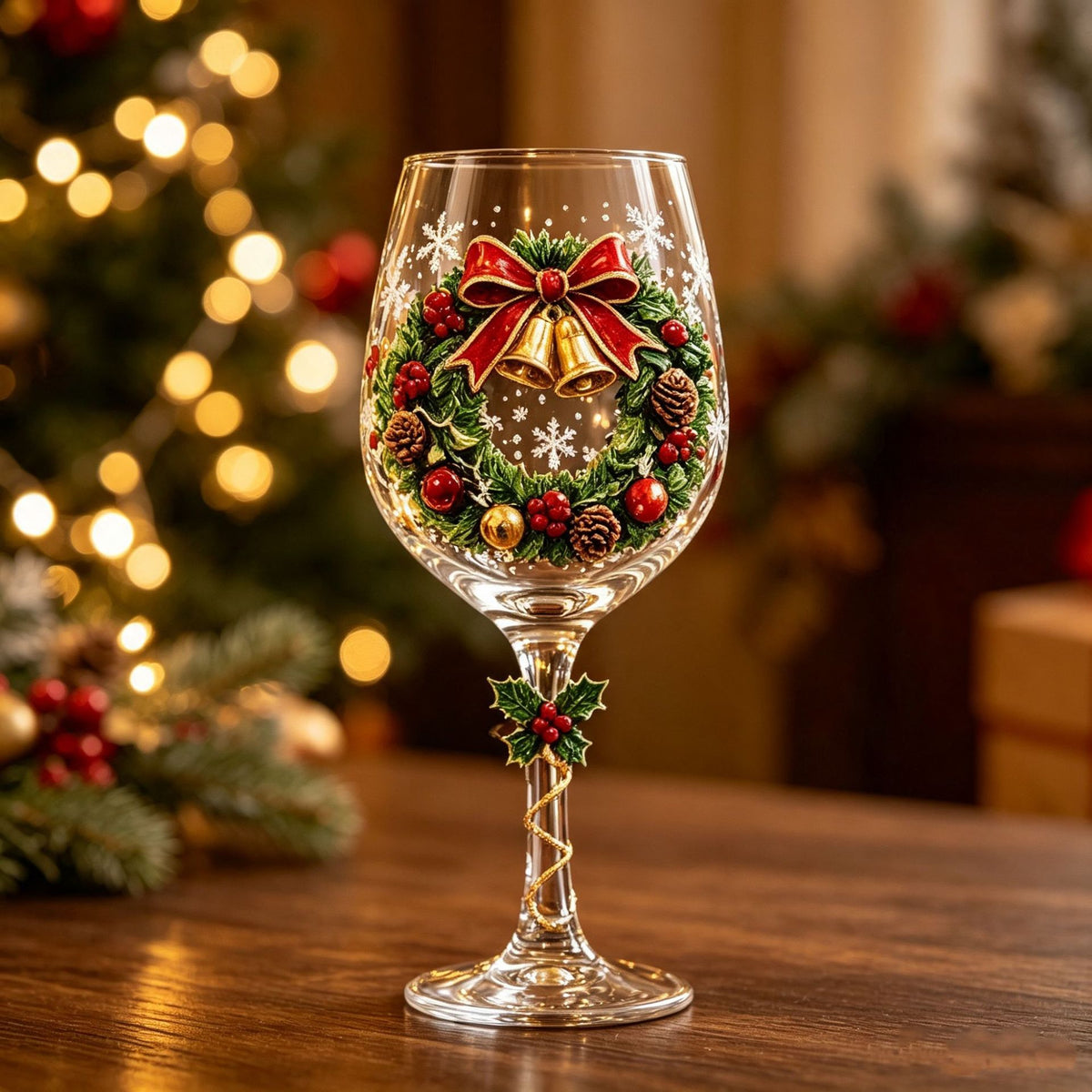 Christmas Character Stemmed Glasses and Gift Set - product image 7