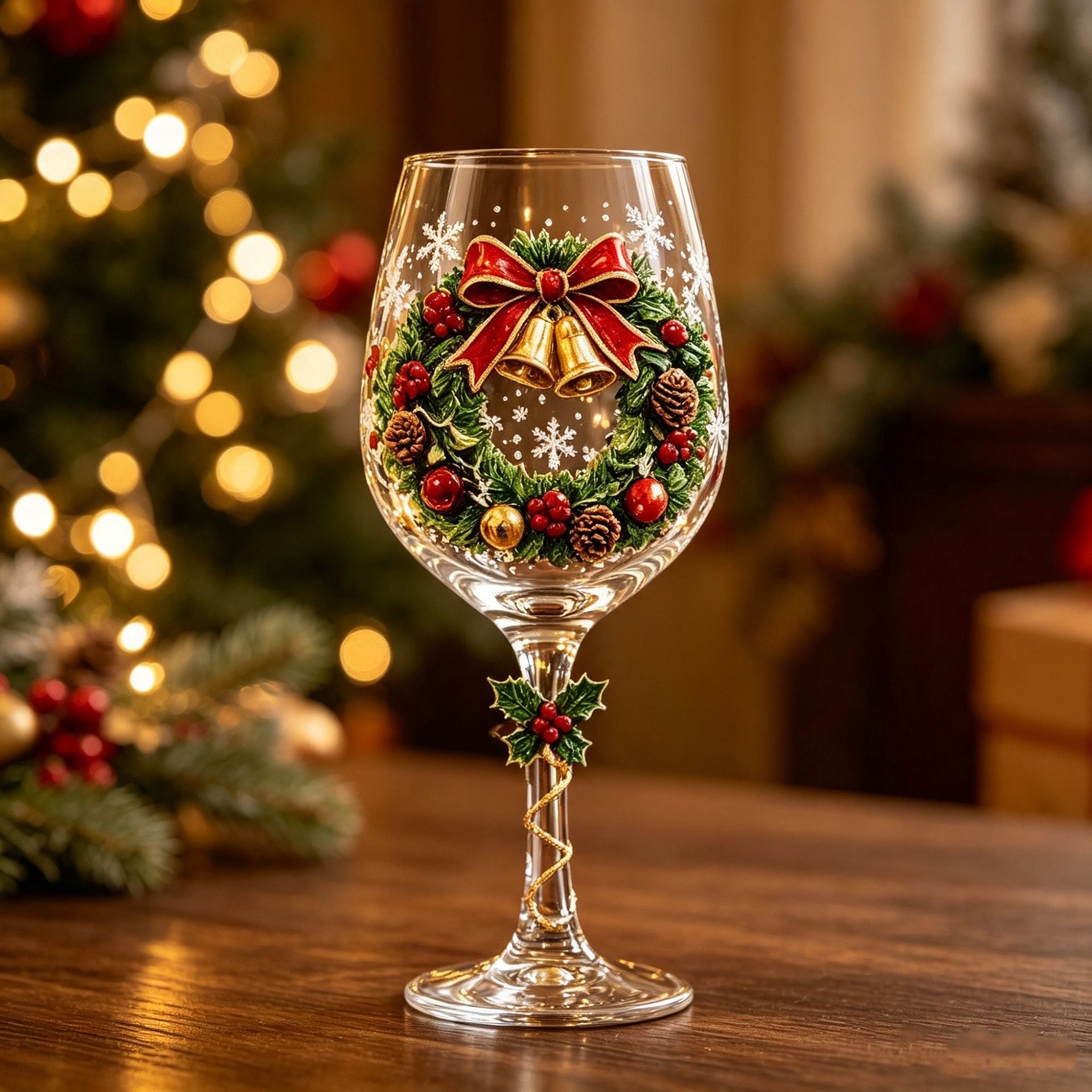 Christmas Character Stemmed Glasses and Gift Set - product image 7