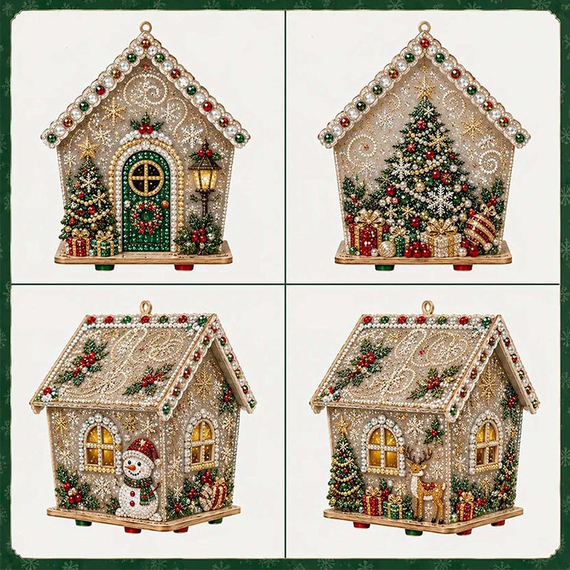 DIY 3D Diamond Painting Christmas Cabin Kit - product image 6