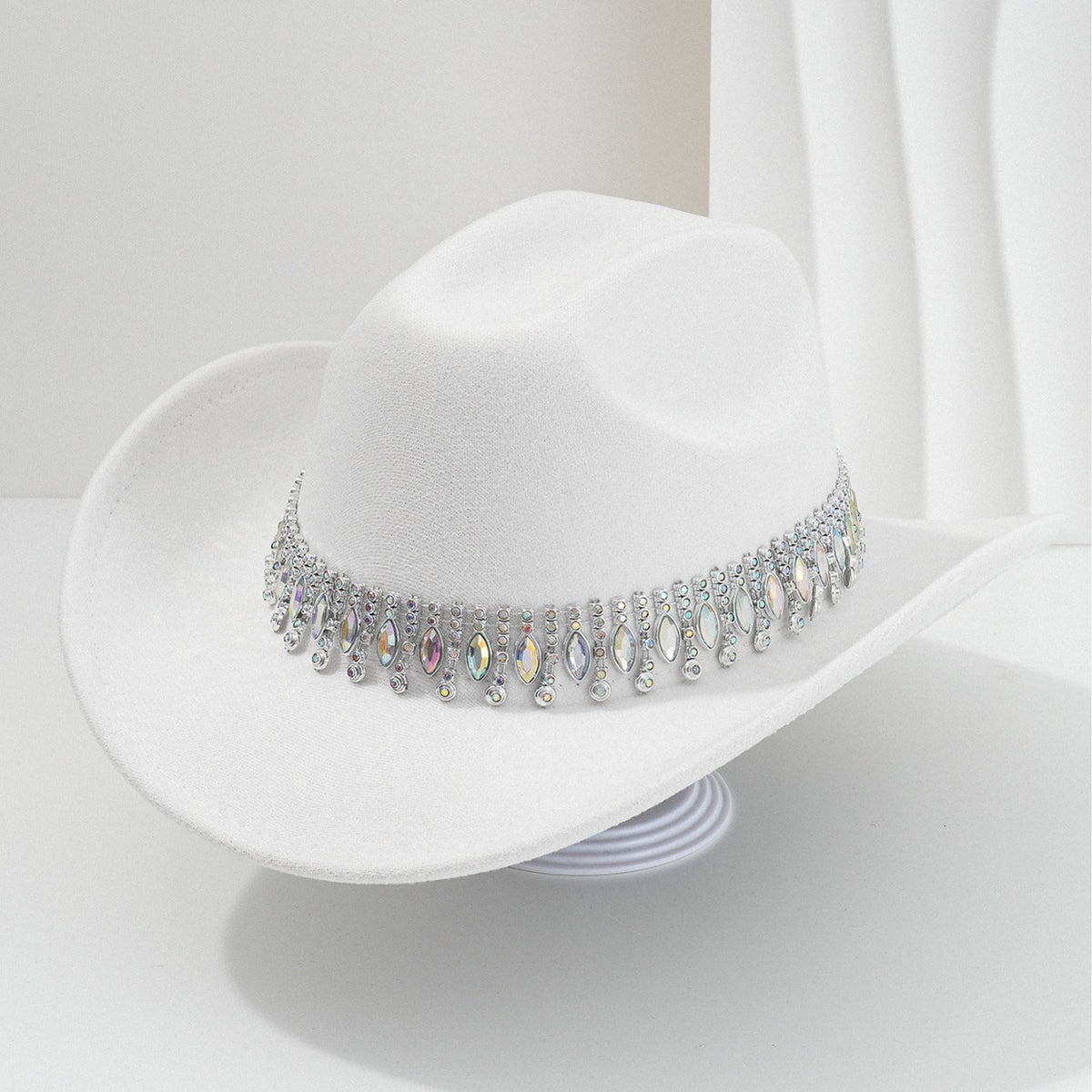 Elegant Rhinestone Tassel Cowboy and Cowgirl Hat - product image 2