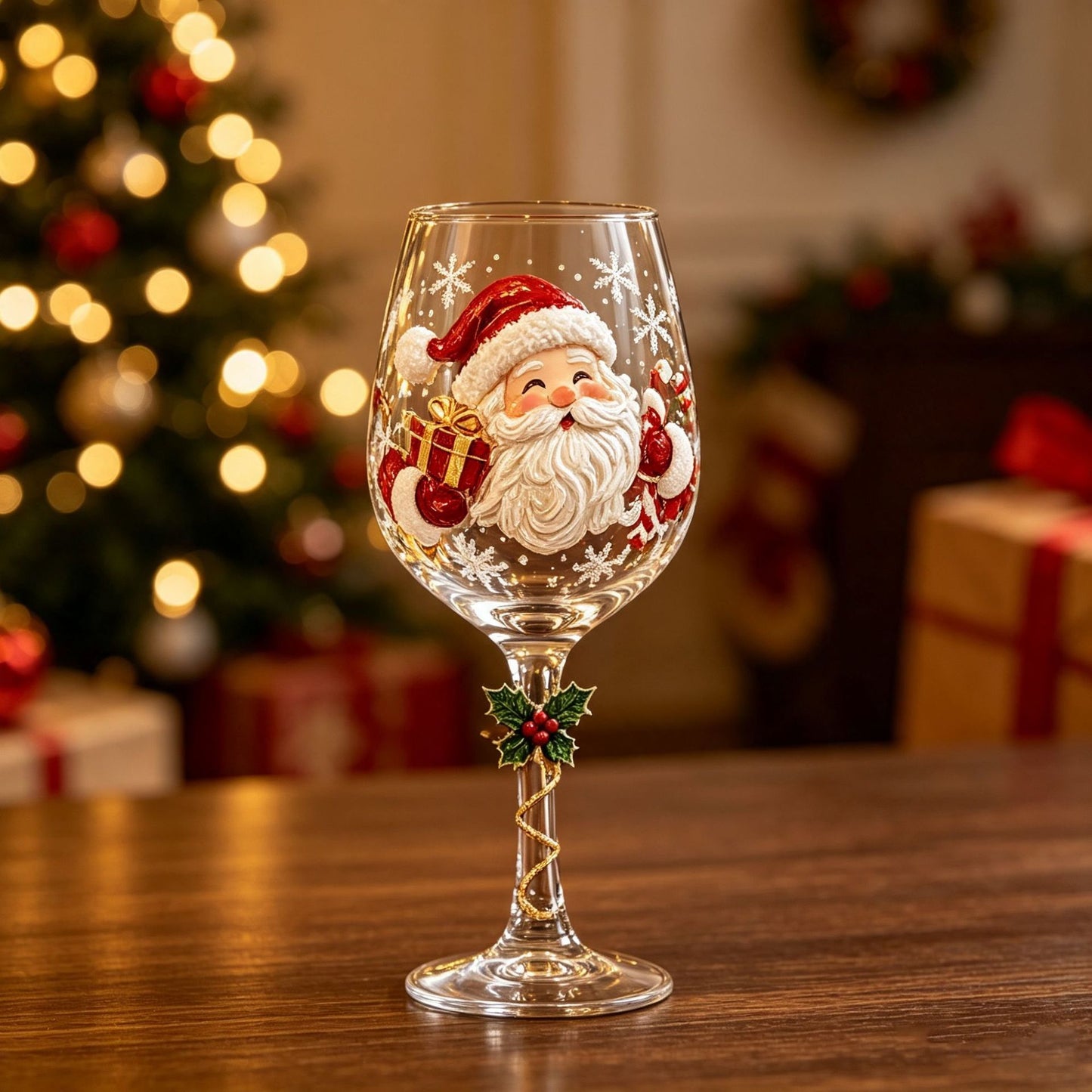 Christmas Character Stemmed Glasses and Gift Set - product image 2