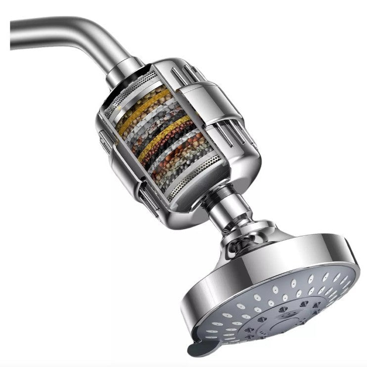 Chrome concealed shower head set with cassettes and overhead square rain panel