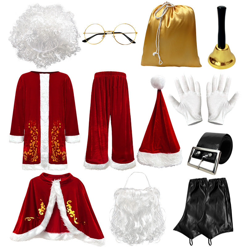 Men's Santa Claus Costume Set – Sizes M–6XL