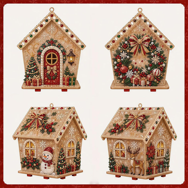 DIY 3D Diamond Painting Christmas Cabin Kit - product image 10
