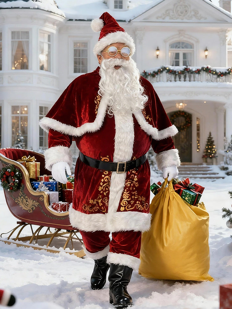 Men's Santa Claus Costume Set – Sizes M–6XL